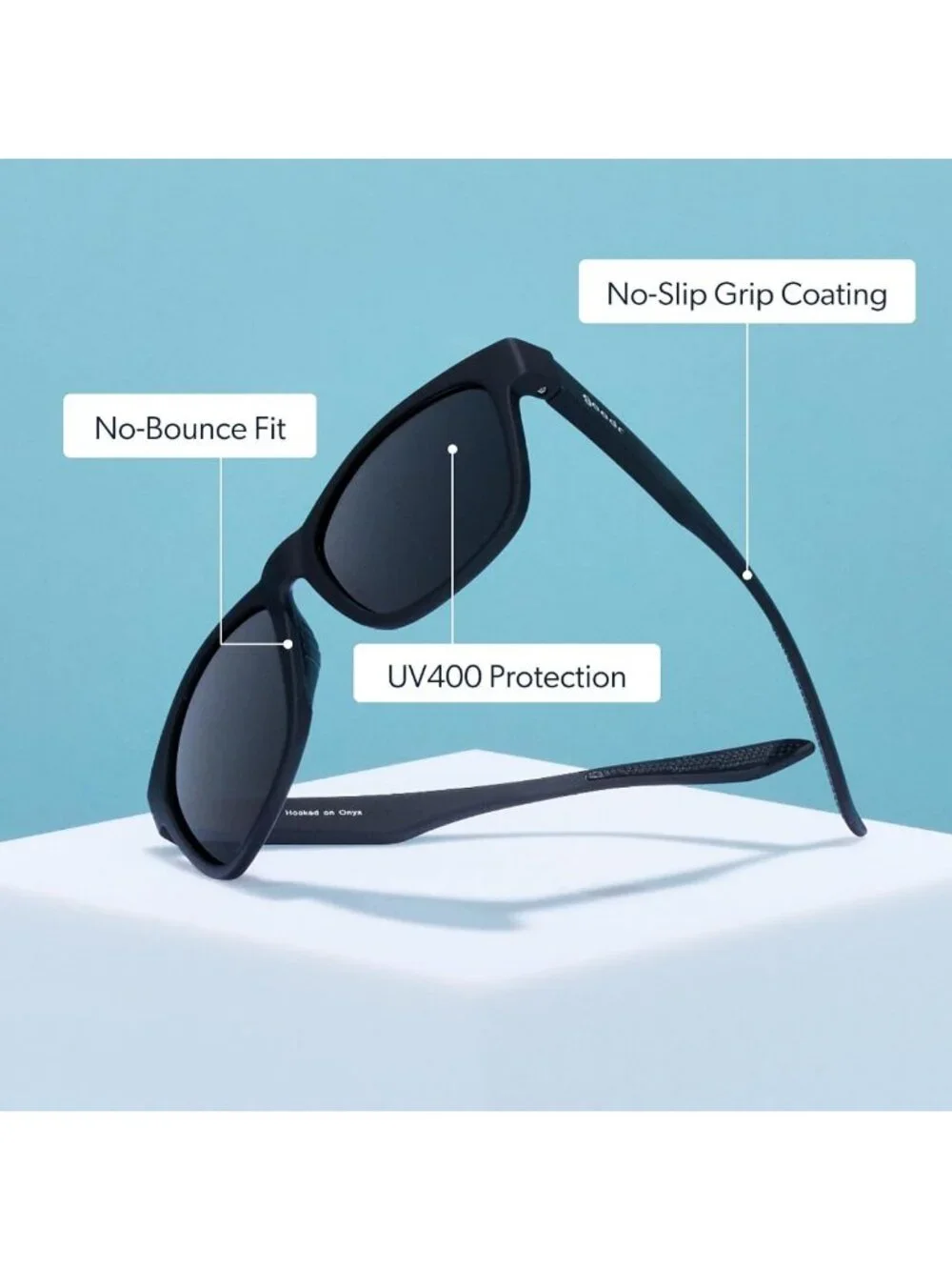 Polarized UV400 Sunglasses for Men & Women, Large Size, No Slip, No Bounce
